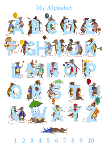 Alphabet with mice