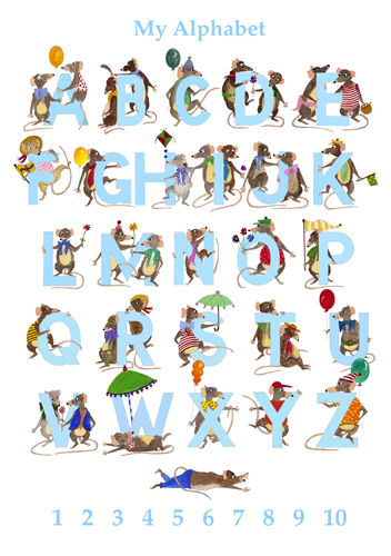 Alphabet with mice